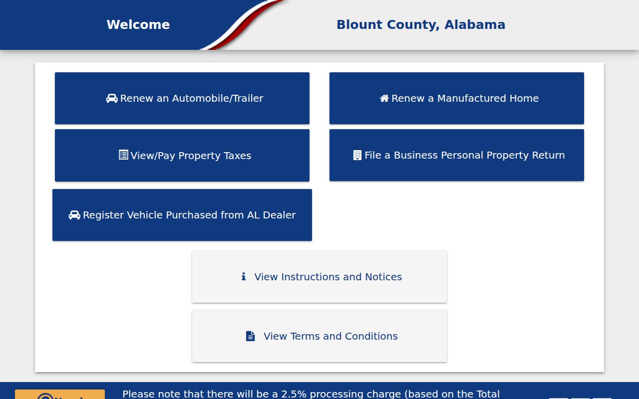 Blount County Revenue Commissioner property tax search