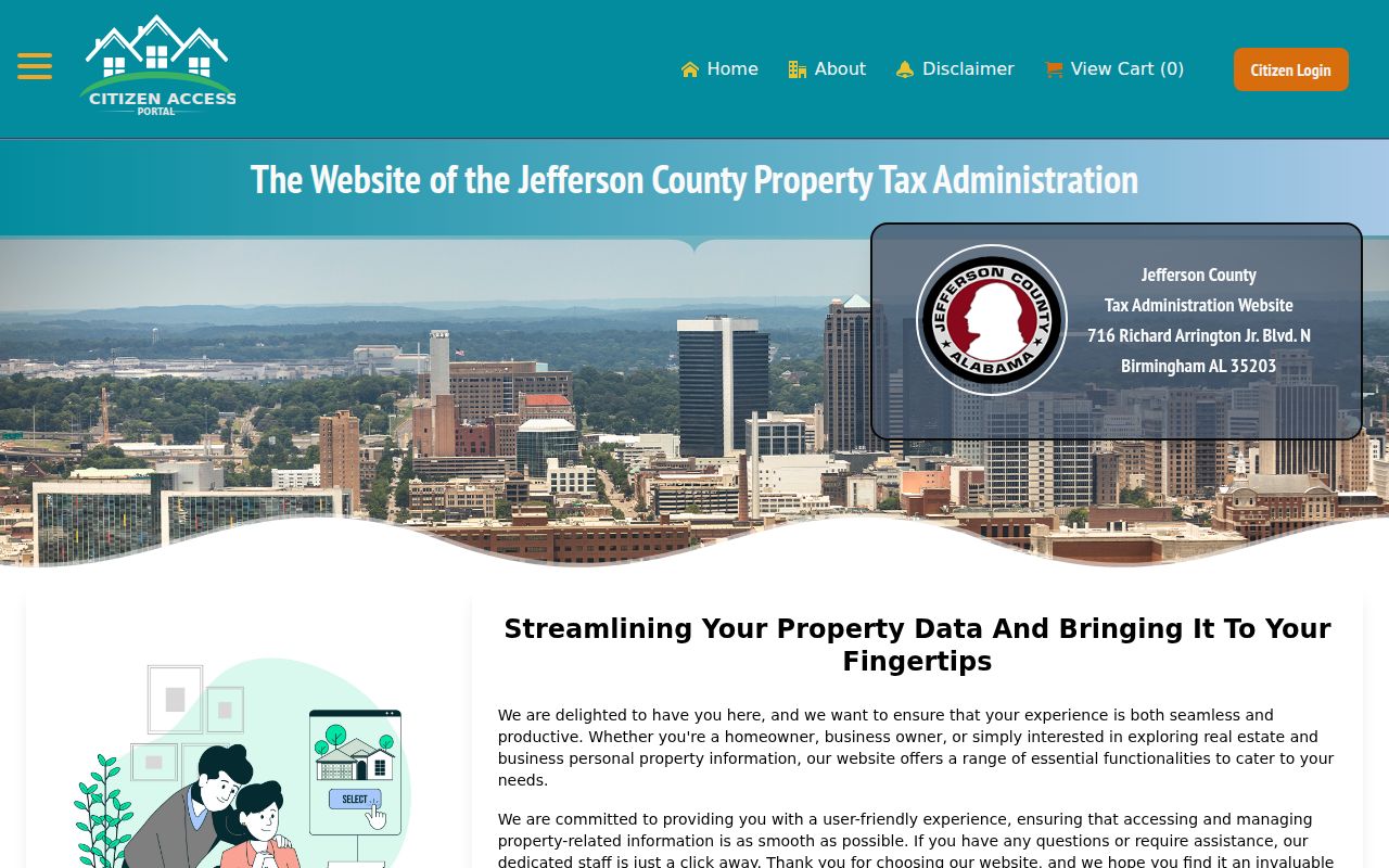 Jefferson County property tax search portal