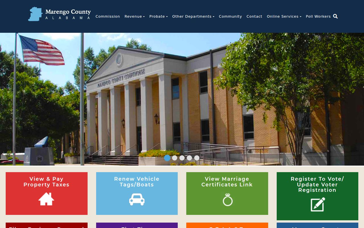 Marengo County Revenue Commissioner property search